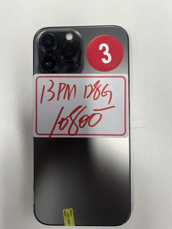 3號 Apple iPhone 13 Pro Max 128G 黑色 / HP bekas Taiwan / Dien thoai cu / 二手手機