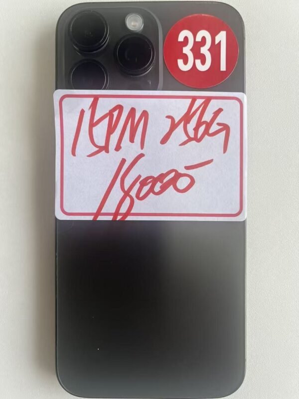 331號 Apple iPhone 15 Pro Max 256G 黑色 / HP bekas Taiwan / Dien thoai cu / 二手手機