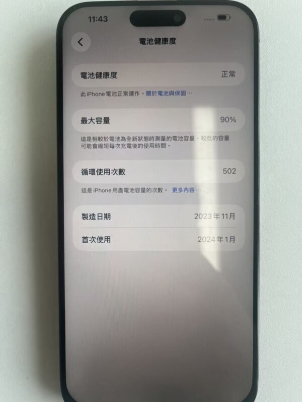331號 Apple iPhone 15 Pro Max 256G 黑色 / HP bekas Taiwan / Dien thoai cu / 二手手機