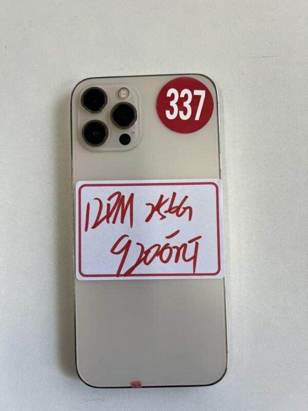 337號 Apple iPhone 12 Pro Max 256G 金色 / HP bekas Taiwan / Dien thoai cu / 二手手機