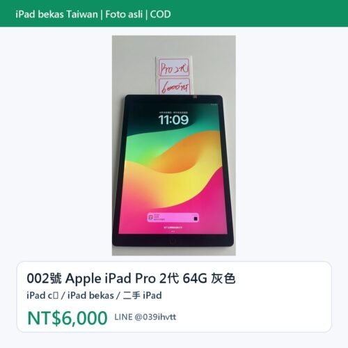 002號 Apple iPad Pro 2代 64G 灰色