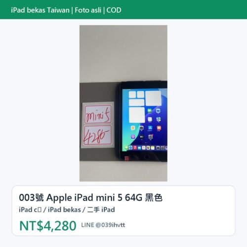 003號 Apple iPad mini 5 64G 黑色