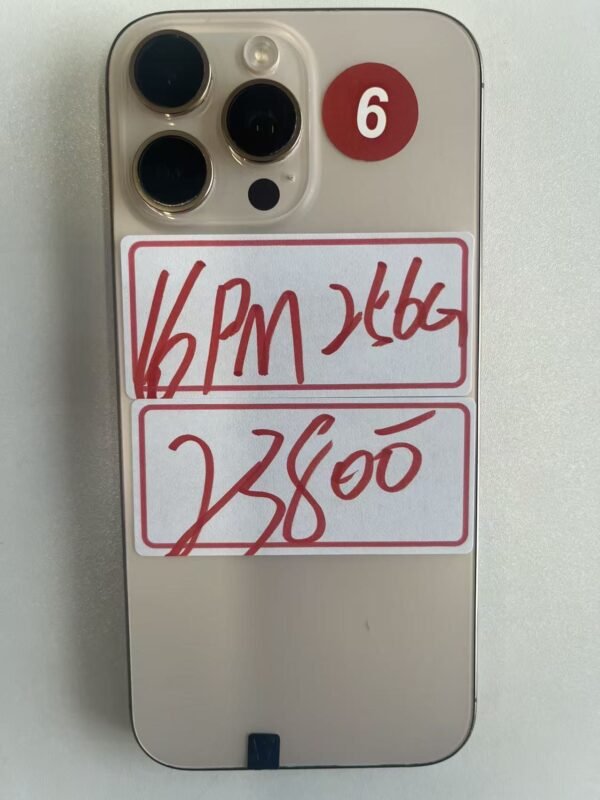 6號 Apple iPhone 16 Pro Max 256G 金色 / HP bekas Taiwan / Điện thoại cũ / 二手手機
