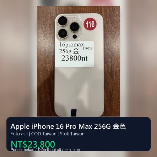 116號 Apple iPhone 16 Pro Max 256G 金色