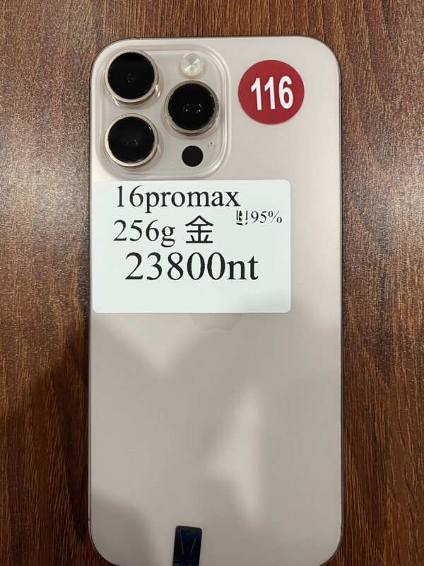 116號 Apple iPhone 16 Pro Max 256G 金色