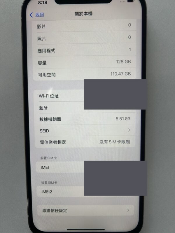 102號 Apple iPhone 12 Pro Max 128G 白色