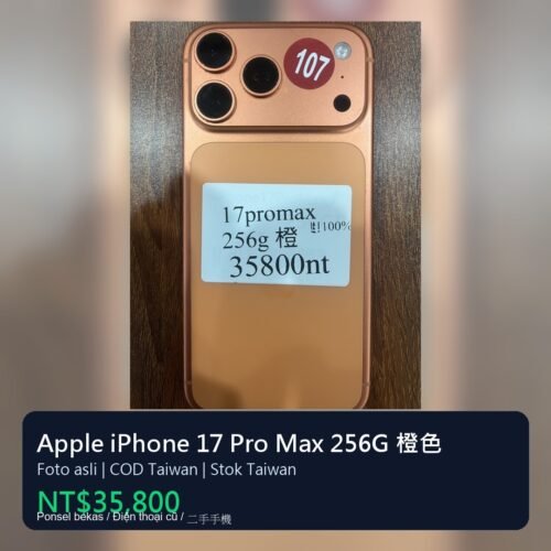 107號 Apple iPhone 17 Pro Max 256G 橙色